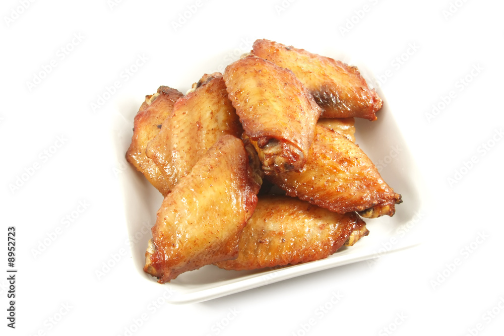Chicken Wings in Spicy Honey Cajun Flavor Style Chicken Wings in Spicy Honey Cajun Flavor Style