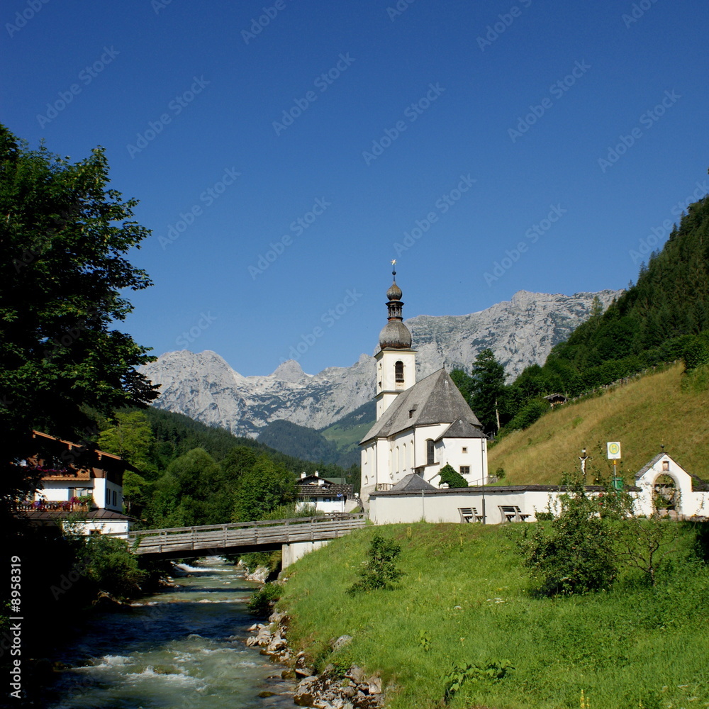 Ramsau mit Reiteralpe ( Berchtesgadener Land )