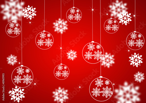 An abstract christmas background with decorations