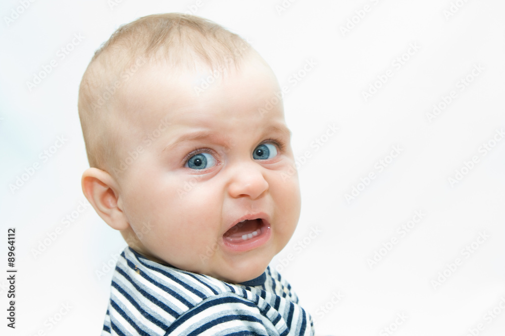 portraits of a baby boy on white background portraits of a baby boy on white background