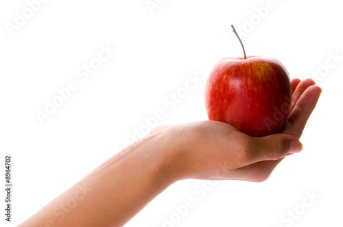 A Hand with a Red Apple