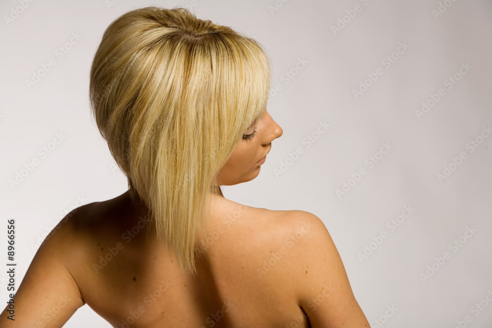 Fototapeta premium Pretty woman with blonde hair