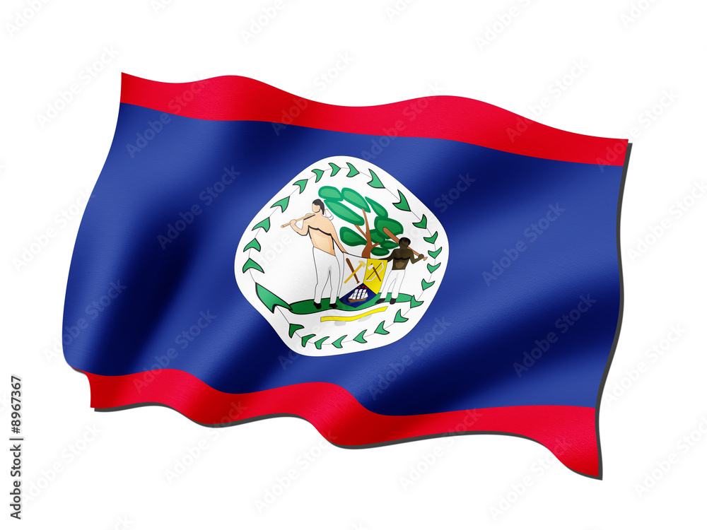 Naklejka premium Flagge Belize