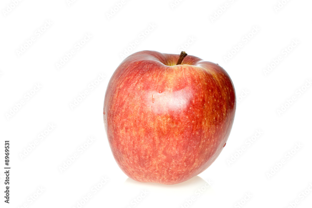 Red apple isolated on the white background Red apple isolated on the white background