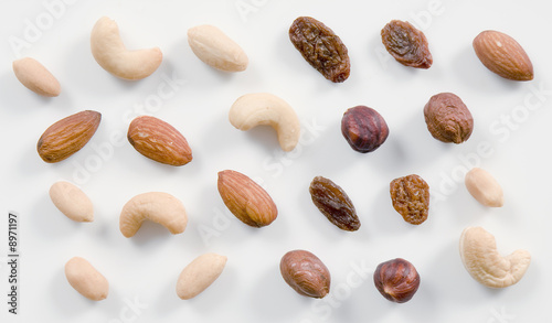 Nuts and raisins