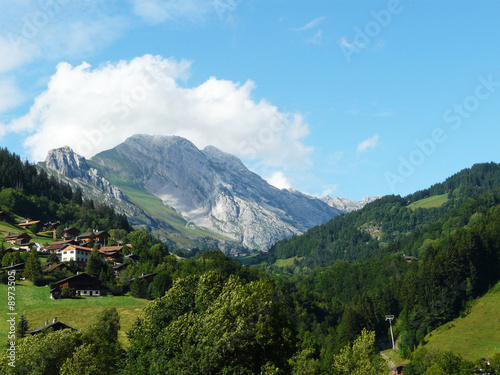 Paysage de montagne dans les alpes