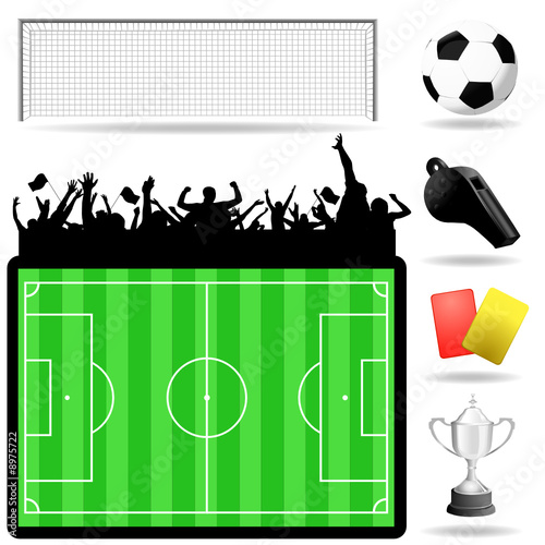 soccer great set vector