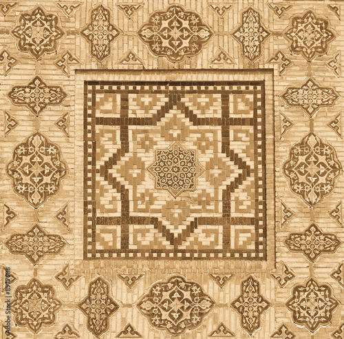 Highly detailed background with oriental ornaments