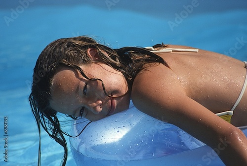 Bild auf Leinwand à la piscine
