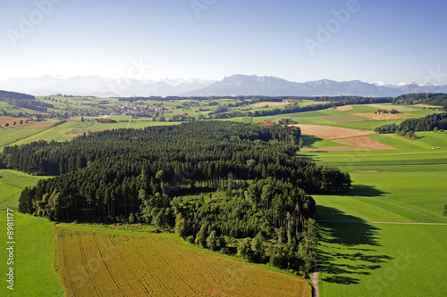 landschaft aus der vogelperspektive