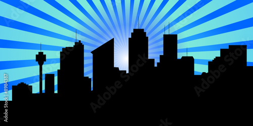 Silhouetted City