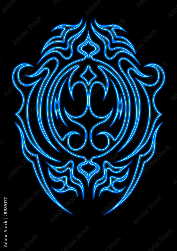 t-shirt art prints, tribal tattoo design, blauer auf schwarzem t-shirt art prints, tribal tattoo design, blauer auf schwarzem