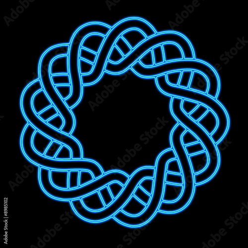 t-shirt art prints, blauer kranz, schwarzer hintergrund