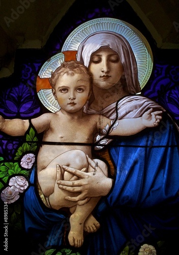Icone Marie et jésus enfant photo