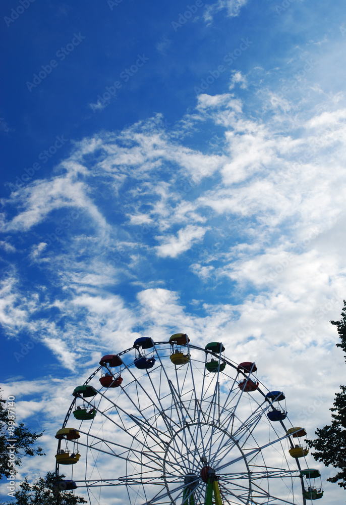 Fototapeta premium Giant wheel against blue sky