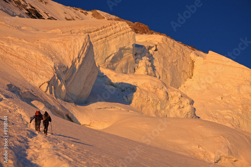 Fotografija Alpinistes au lever du soleil