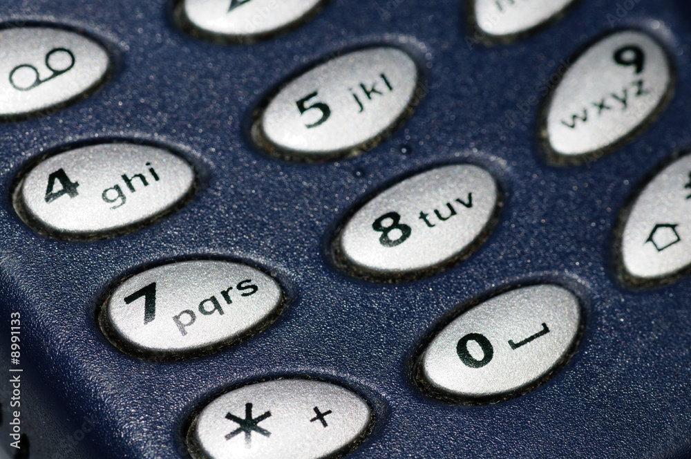 Buttons of cullular phone close-up Buttons of cullular phone close-up