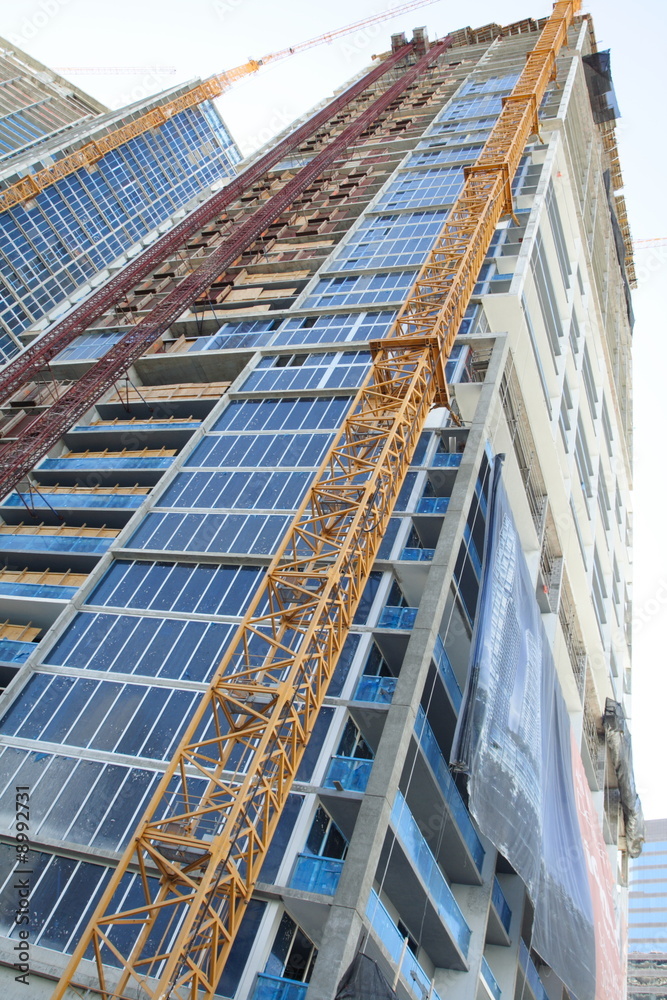 Naklejka premium Building under construction