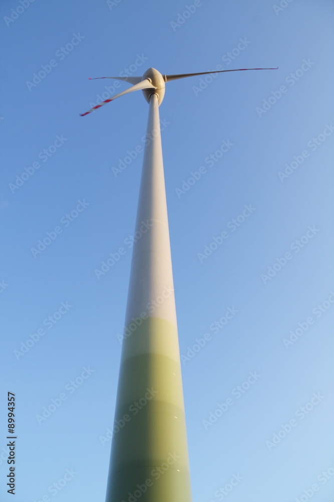 Single wind turbine. Alternative energy source. Single wind turbine. Alternative energy source.