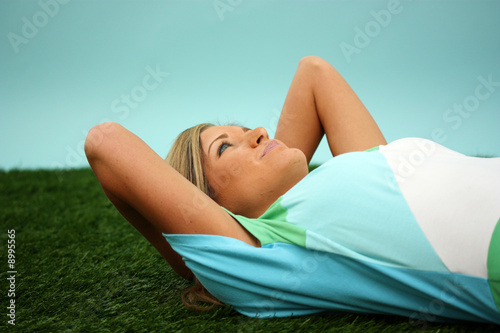 Woman Laying Down Outside I...