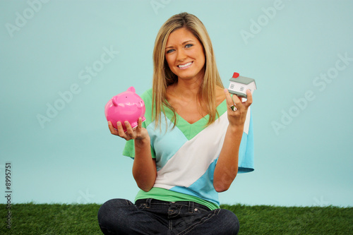 Woman Sitting Outside In Th...