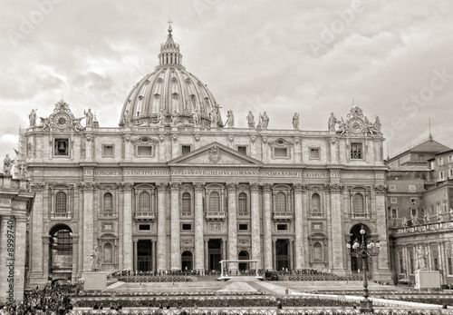 St peter's square in the heart of the Vatican photo