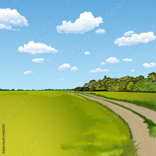 Countryside Road, Rural Scene