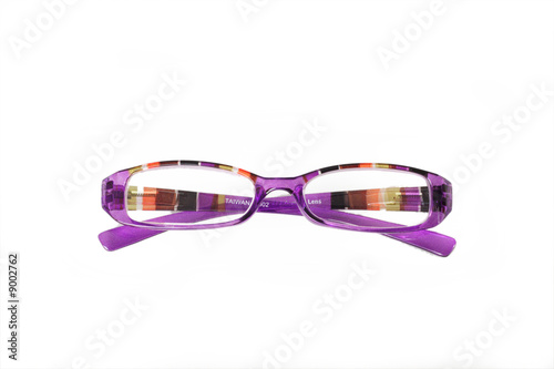 Purple reading glasses