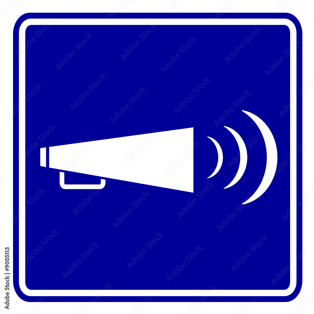 bullhorn sign bullhorn sign