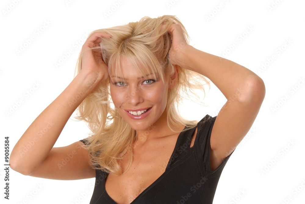 Isolated lovely and sexy young blond girl Isolated lovely and sexy young blond girl