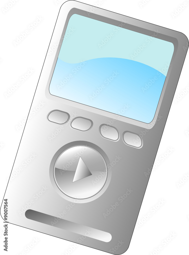 A Stylish & Modern Vector Mp3 Player A Stylish & Modern Vector Mp3 Player