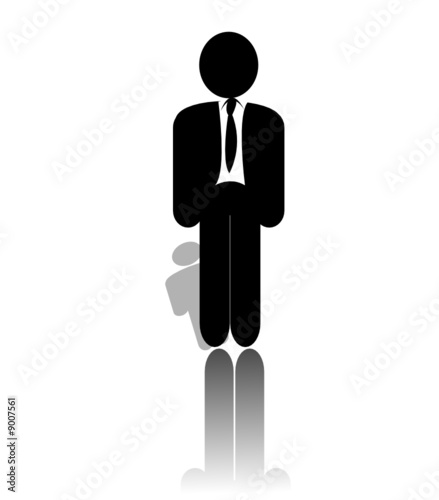 A vector image of a modern businessman