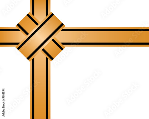 Bow for a gift. Vector.