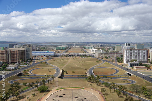 Vue de Brasilia, Brésil.