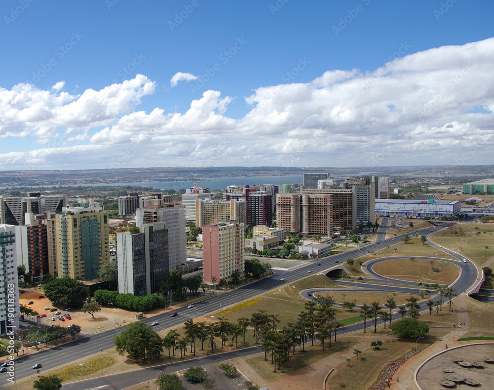 Fototapeta premium Paysage moderne de Brasilia, Brésil.