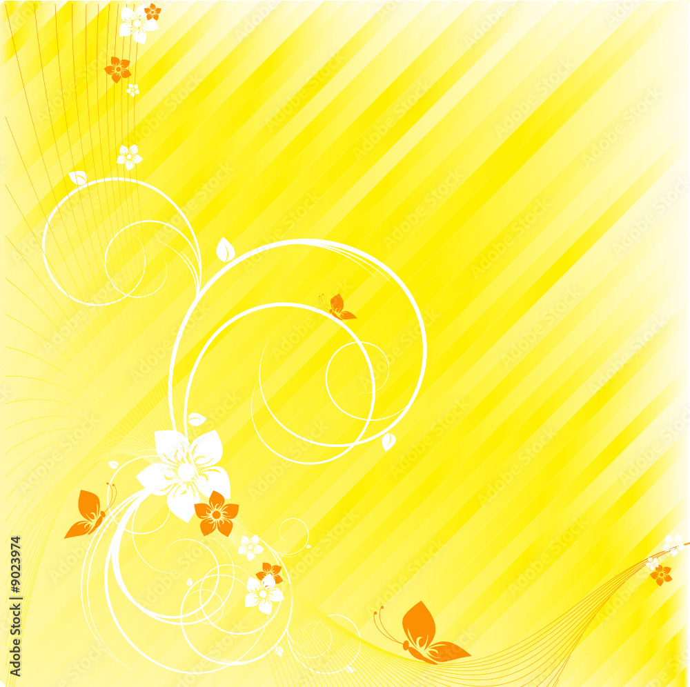 abstract floral striped vector background with butterflies abstract floral striped vector background with butterflies