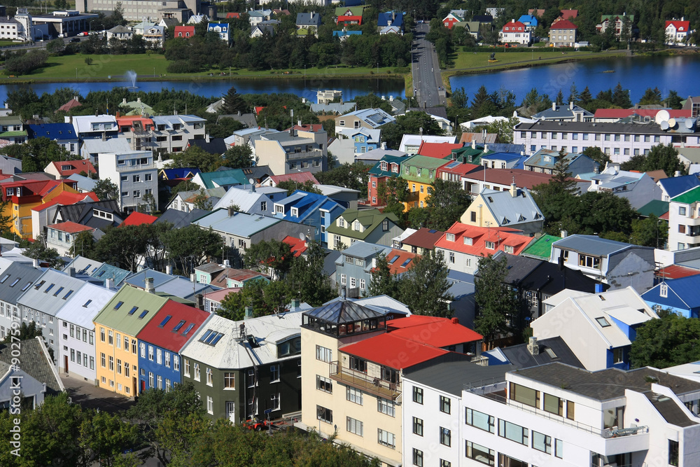 Fototapeta premium Downtown Reykjavik, Iceland.