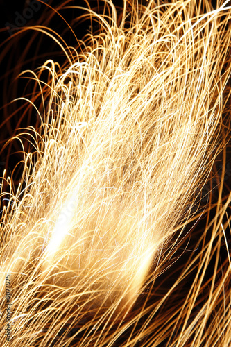 abstract shape from sparkler