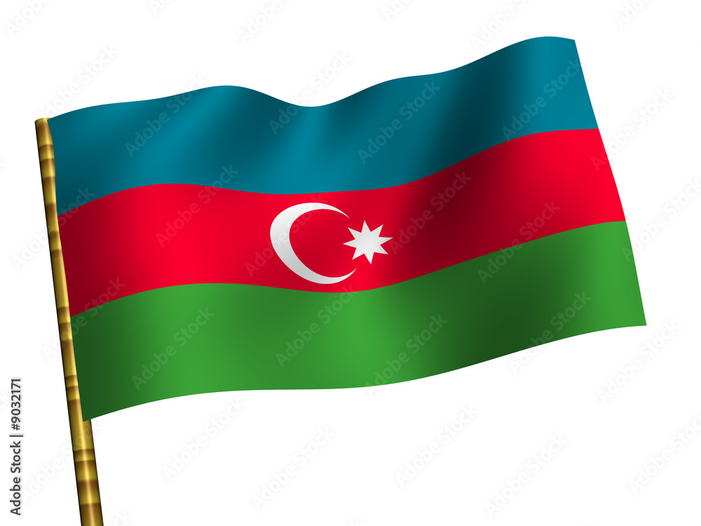 National Flag. Azerbaijan National Flag. Azerbaijan
