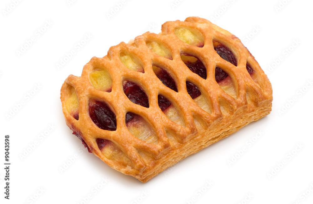 sweet roll on white background sweet roll on white background