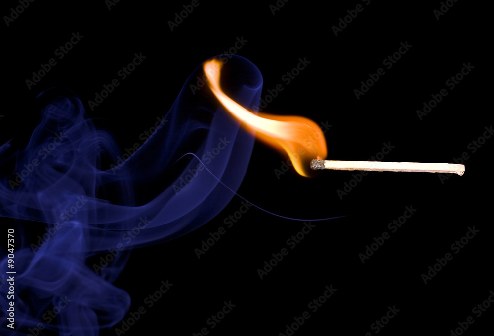 Match fire smoke Match fire smoke
