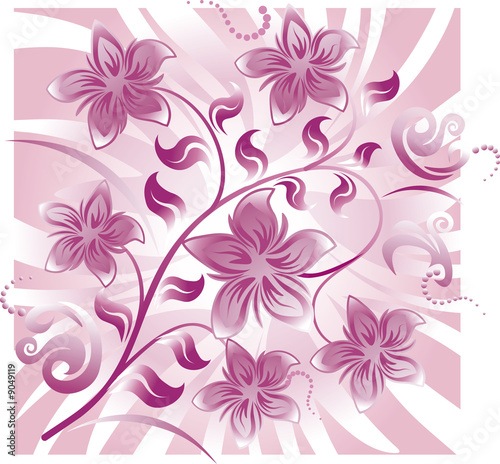 Abstract Flora Background Vector image