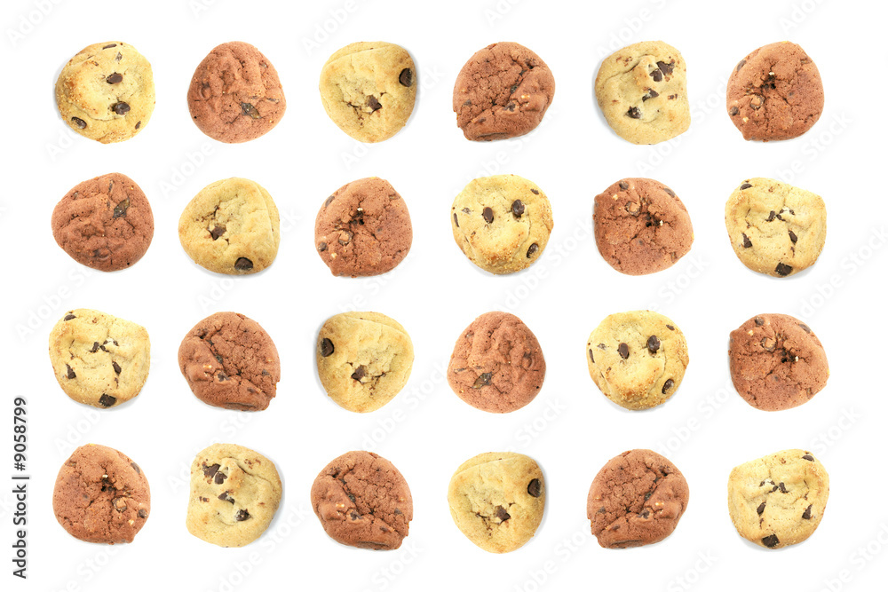 Fun Children Themed Cookie Background With Different Biscuits Fun Children Themed Cookie Background With Different Biscuits
