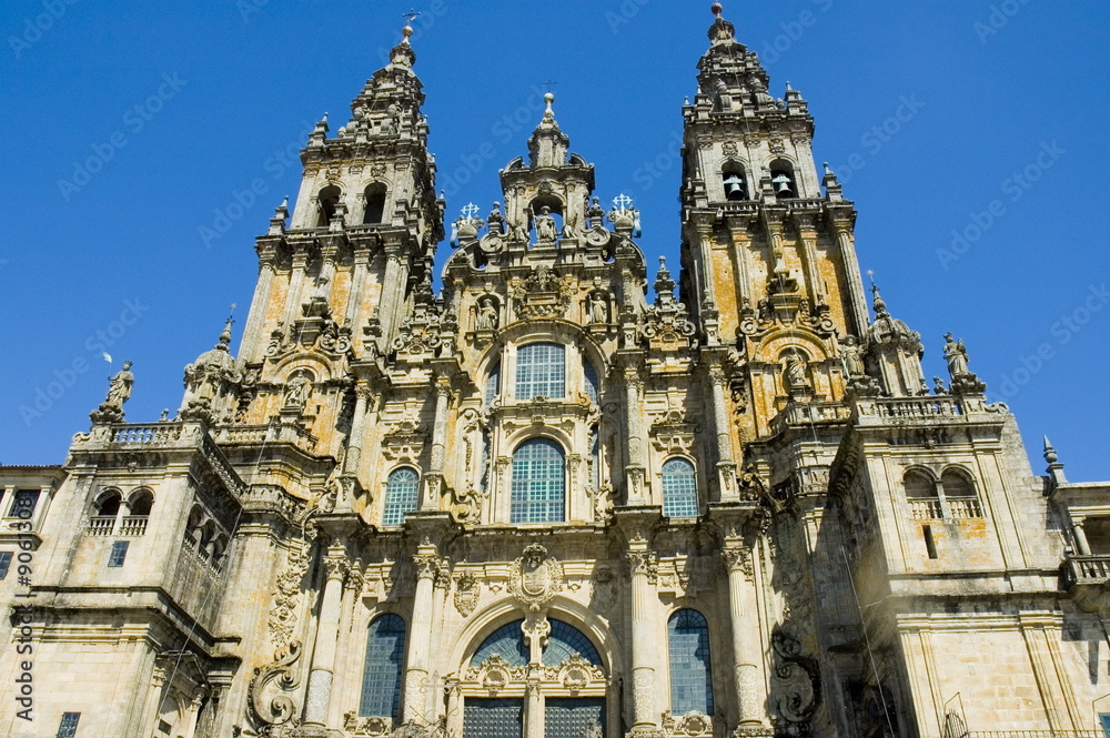 Santiago de Compostela Cathedral, Spain .