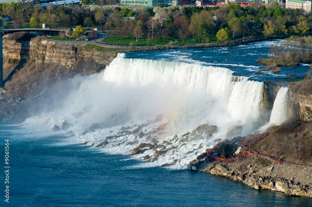 Canadian side of Niagara falls wonder at spring Canadian side of Niagara falls wonder at spring