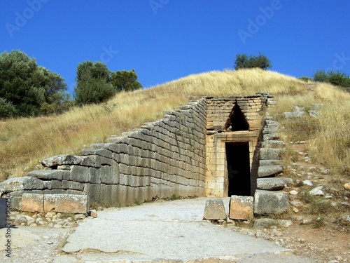 Konstfotografi La Grèce, tombeau d'Agamemnon en Mycene