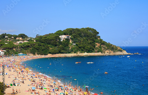Fenals beach at Lloret de Mar (Costa Brava, Catalonia, Spain)