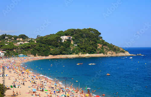 Fenals beach at Lloret de Mar (Costa Brava, Catalonia, Spain) photo