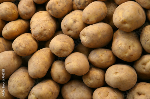 Potatoes on sale in the Mercat Central in Valencia  Spain