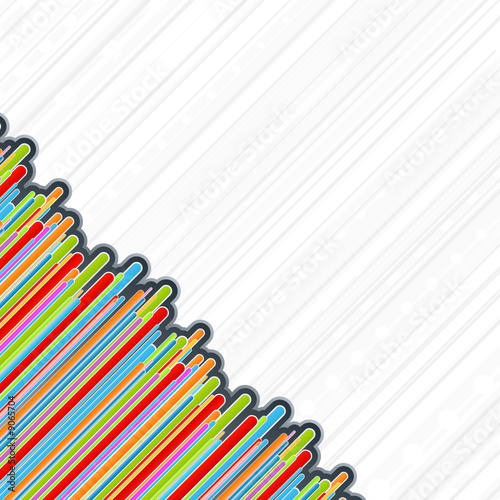 Colorful retro corner bars